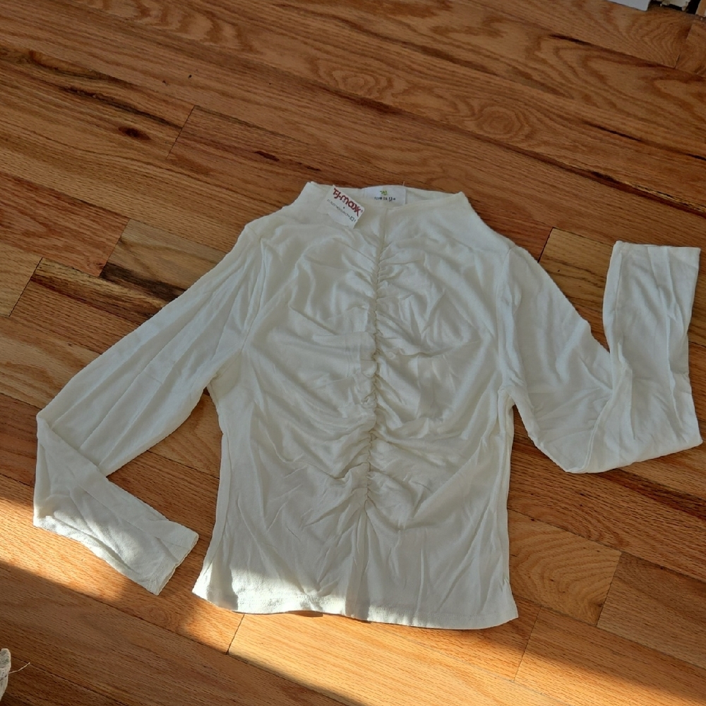 Cute Long Sleeve Long Crop Top